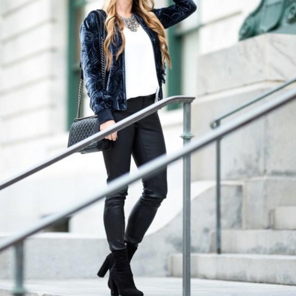 💼S-L🌳Venice Lux Velvet Bomber Jacket Floral Pop - Picture 3 of 12